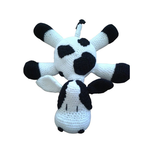 Crochet Pattern for Cow Kids Amigurumi Pillow Toy Cushion