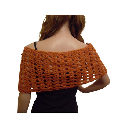 Crochet Pattern for Easy Poncho Wrap Shawl Ladies Simple Back 
