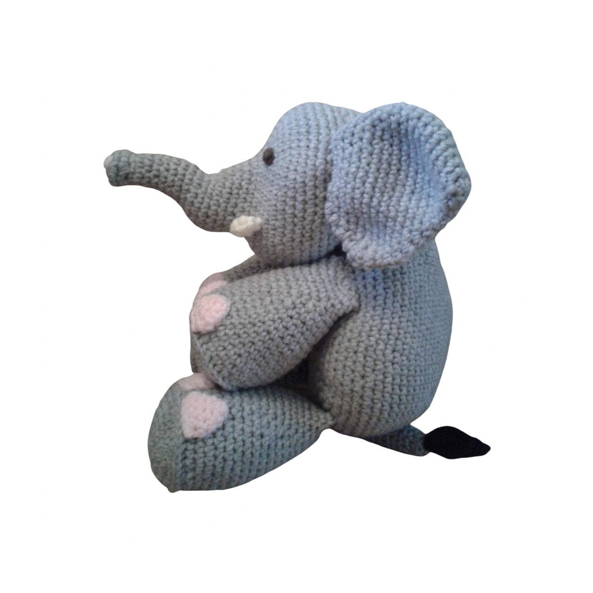 Crochet Pattern for Elephnt Pillow Cushion Amigurumi Toy Side View