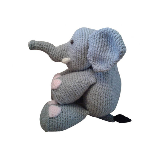 Crochet Pattern for Elephnt Pillow Cushion Amigurumi Toy Side View