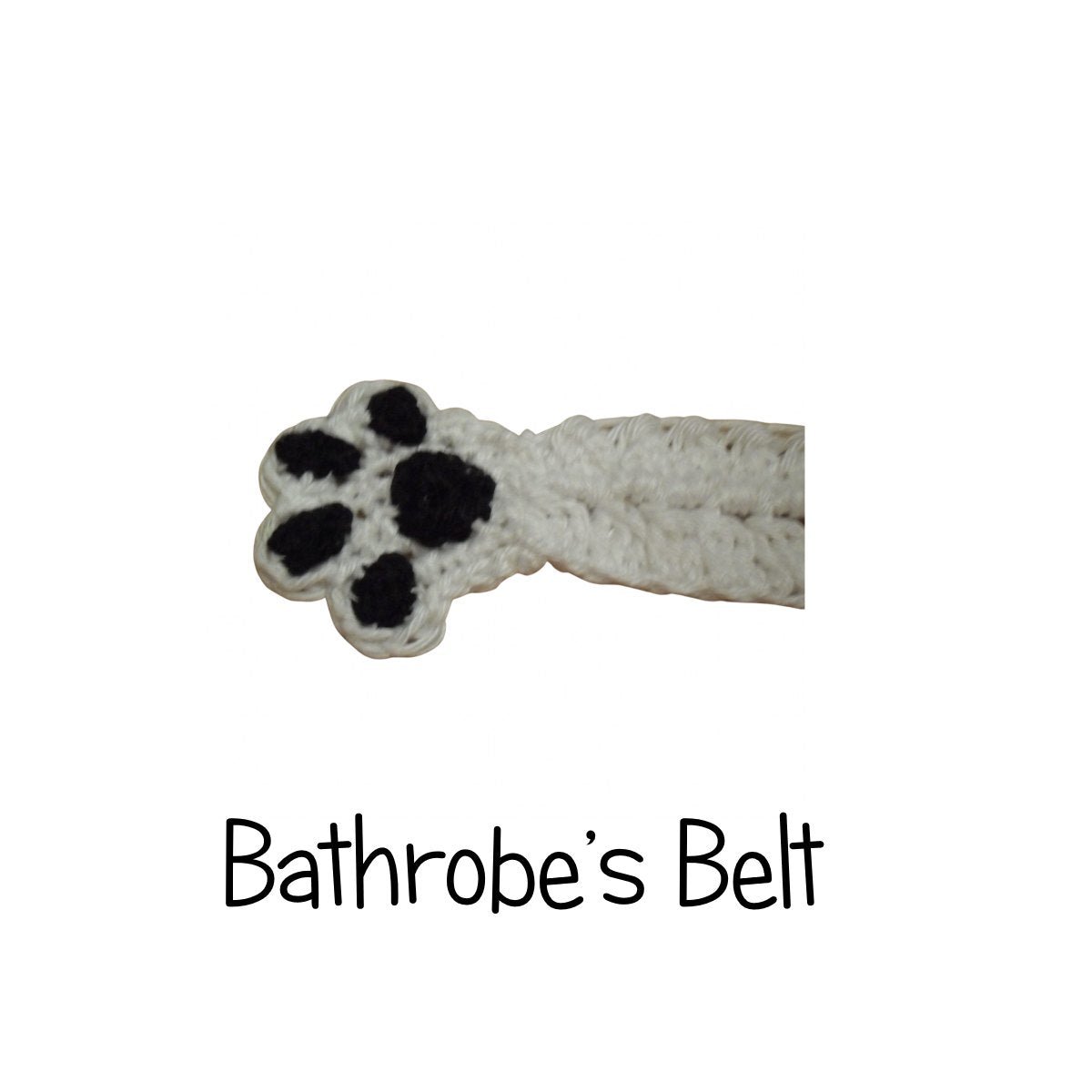 Crochet Pattern for Kids Bathrobe Bear Belt