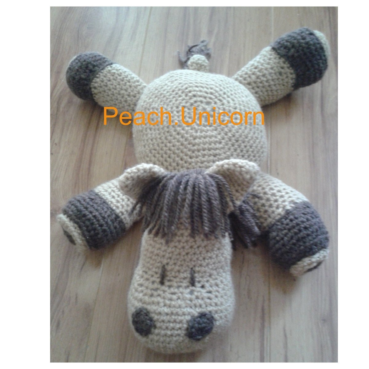 Crochet Pattern for Kids Horse Cushion PPillow Toy Amigurumi 