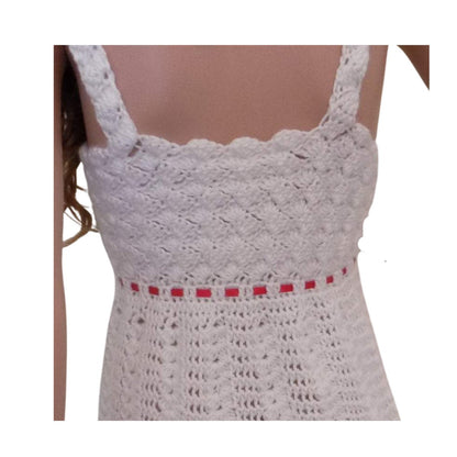 Crochet Pattern for Ladies Top Bumps Lace Ribbon from Back