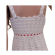 Load image into Gallery viewer, Crochet Pattern for Ladies Top Bumps Lace Ribbon from Back
