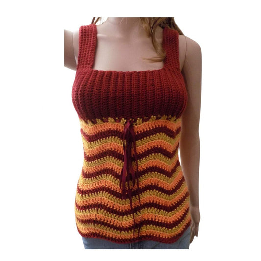 Waves Ladies Top Crochet Pattern Crochet Pattern for Ladies Waves Top