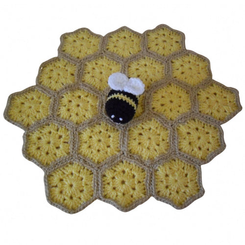 Crochet Pattern for Amigurumi Lovey Bumble Bee Baby Blankie Lovie