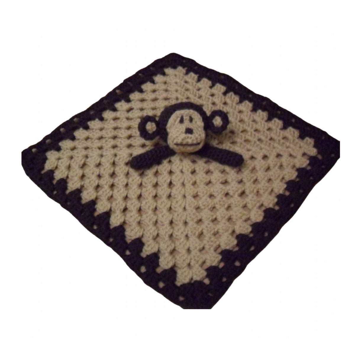 Crochet Pattern for Monkey Lovey Lovie Amigurumi Comfort Blanket