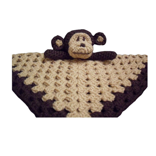 Crochet Pattern for Monkey Lovey Lovie Amigurumi Comfort Blankie