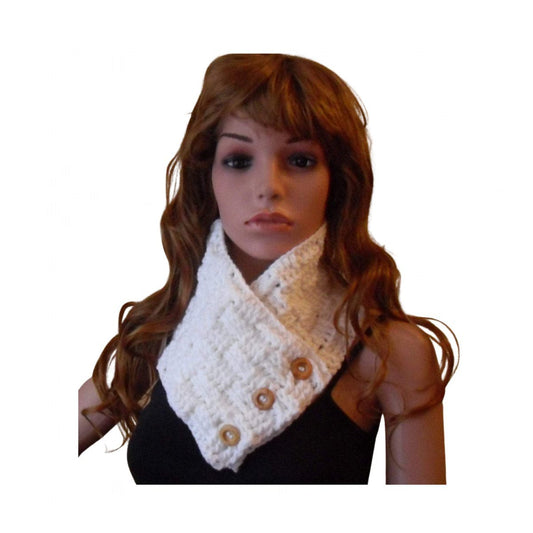 Crochet Pattern for Neckwarmer Scarf Basketweave Beginner Easy