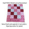 Load image into Gallery viewer, Crochet Pattern for Personalised Baby Blanket Add Name Heart

