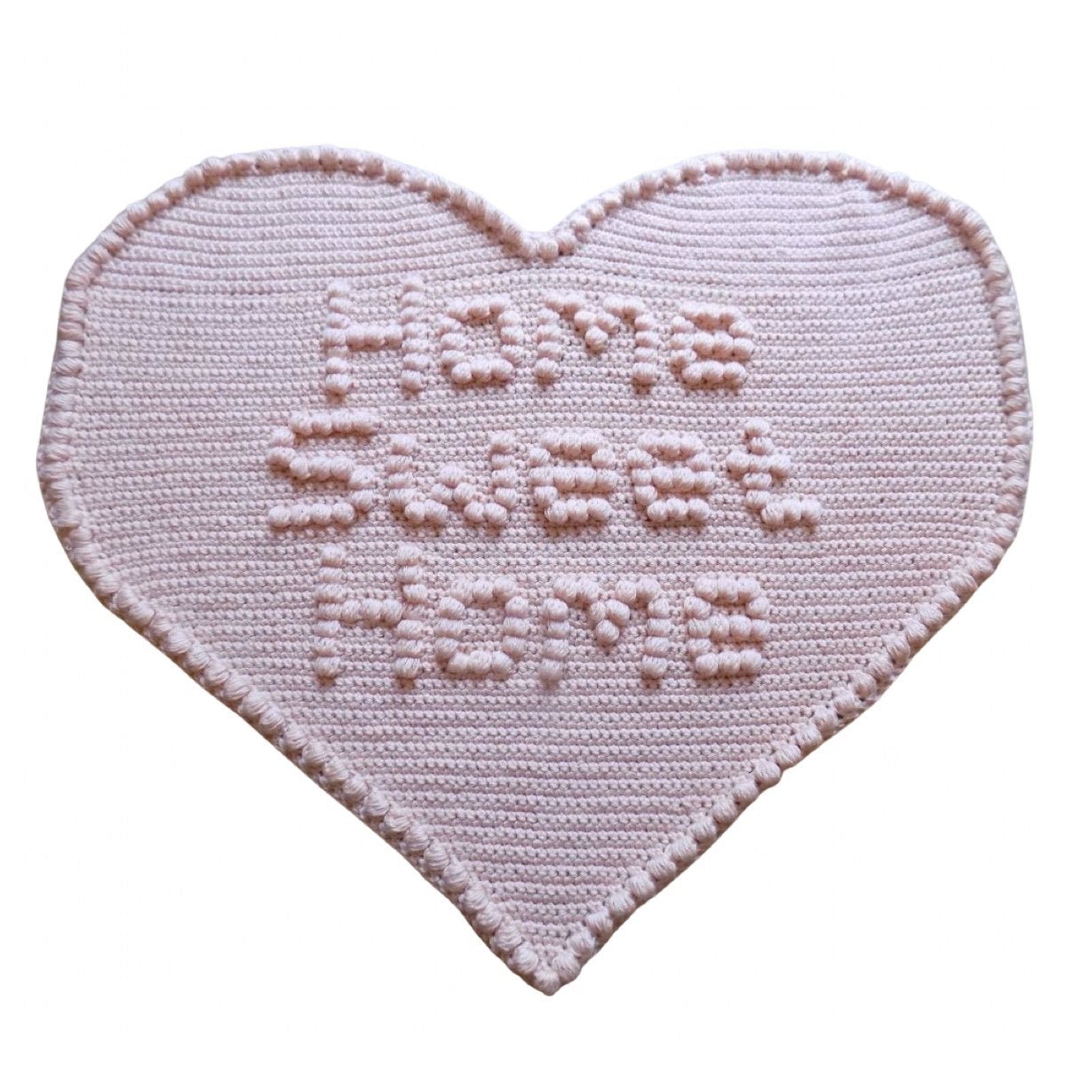 CROCHET PATTERN Heart Rug - Home Sweet Home
