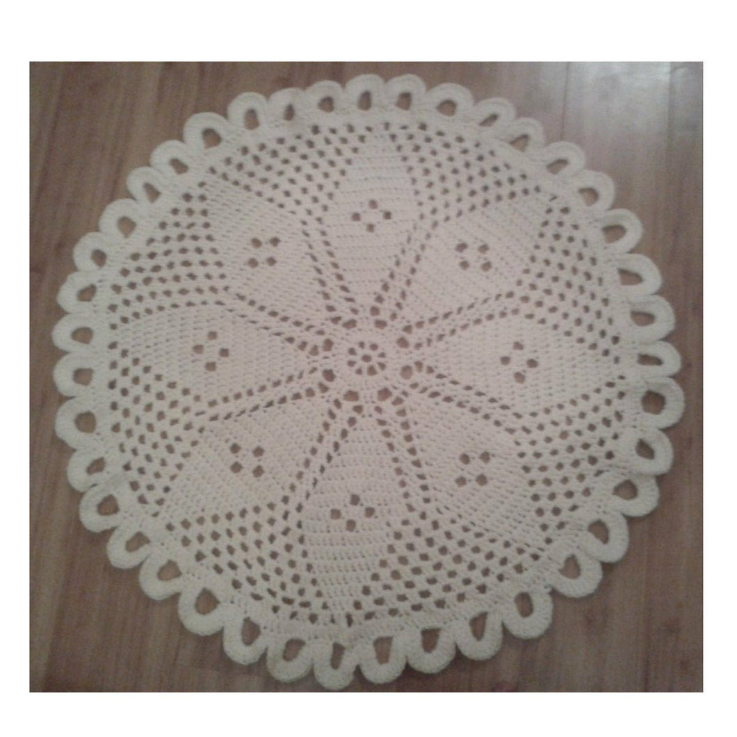 Crochet Pattern for Star Rug Mat