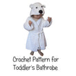 Load image into Gallery viewer, Crochet Pattern for Toddlers Bathrobe Kids Polar Bear Cotton

