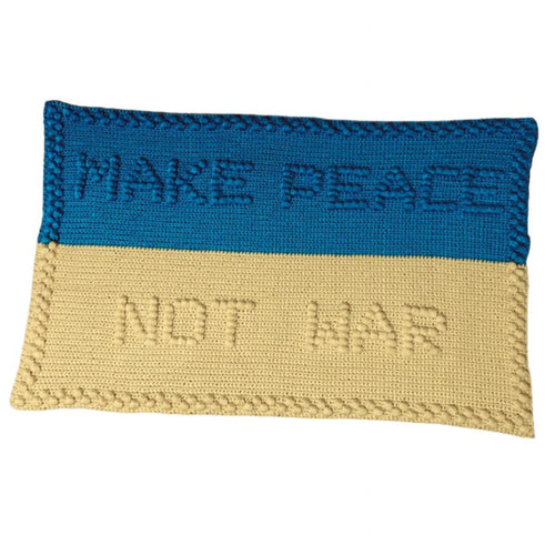 Crochet Pattern for a Protest Blanket Make Peace Not War 