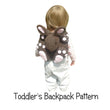 Load image into Gallery viewer, Crochet Pattern for Little Kids Toddler Backpack Bag Bunny Rabbit 
