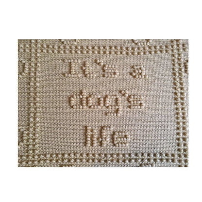 Dog Blanket Crochet Pattern Crohet Pattern for Blanket Its a Dogs Life Puff stitches 
