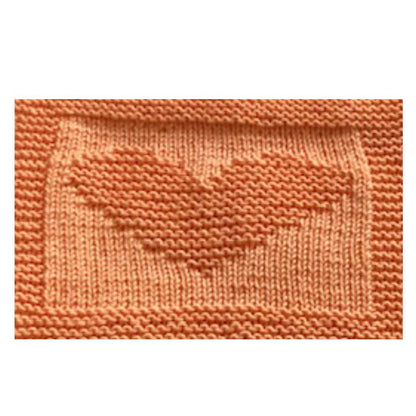 Simple Hearts Baby Blanket KNITTING PATTERN