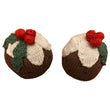 Load image into Gallery viewer, Free Christmas Knitting Pattern for Xmas Puddings
