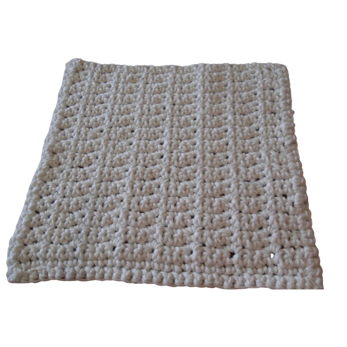Free Crochet Pattern Easy Dishcloth Plain 