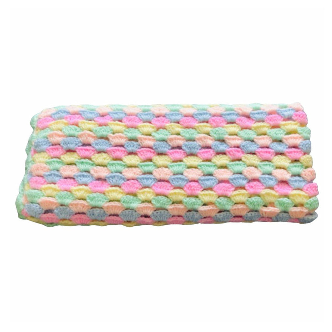 Free Crochet Pattern for Baby Blanket Easy Pastel Shells