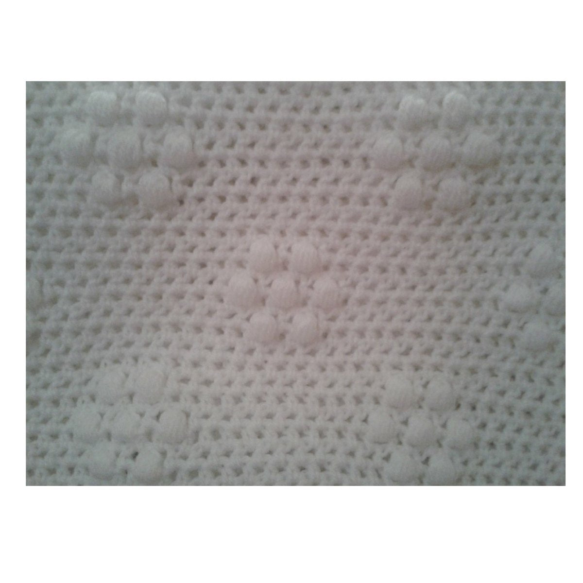 Free Crochet Pattern for Baby Blanket Flowers Spotty Puff Stitch