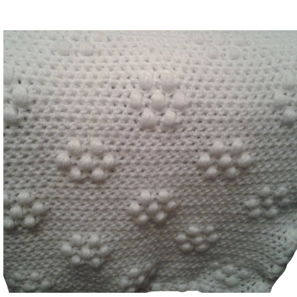 Free Crochet attern for Baby Blanket Spotty Puff Stitch Flowers