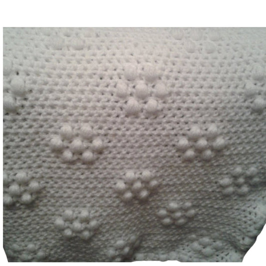 Free Crochet attern for Baby Blanket Spotty Puff Stitch Flowers