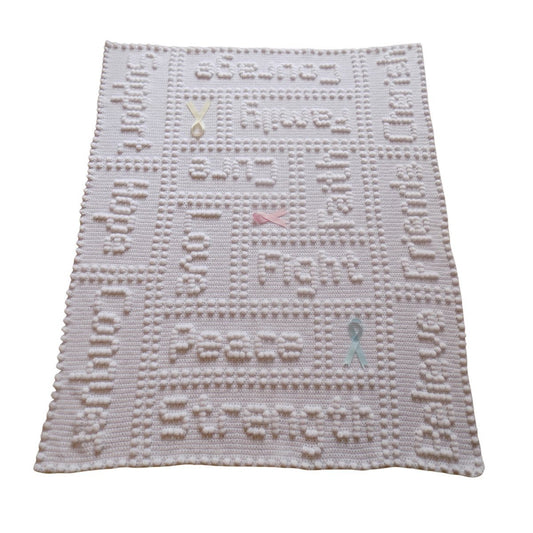 Free Crochet Pattern for Cancer Throw Blanket One Piece Charity Comfort