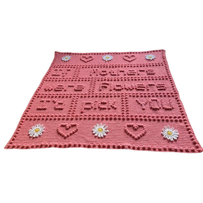 If Mothers Were Flowers Lap Blanket CROCHET PATTERN - One-piece