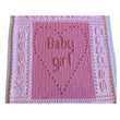 Load image into Gallery viewer, Knitted Baby Blanket Pattern Hearts Girl Boy Words Bobbles

