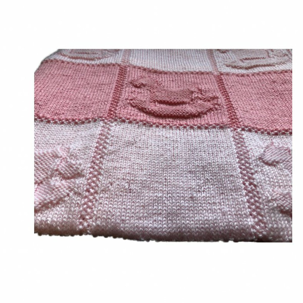 Rocking Horse Baby Blanket Knitting Pattern for Baby Blanket Rocking Horse Knit Purl 