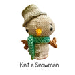 Load image into Gallery viewer, Knitting Pattern for Christmas Characters Snowman Xmas Decorations
