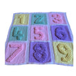 Load image into Gallery viewer, Knitting Pattern for Numbers Baby Blanket Bobbles Textured Modern 
