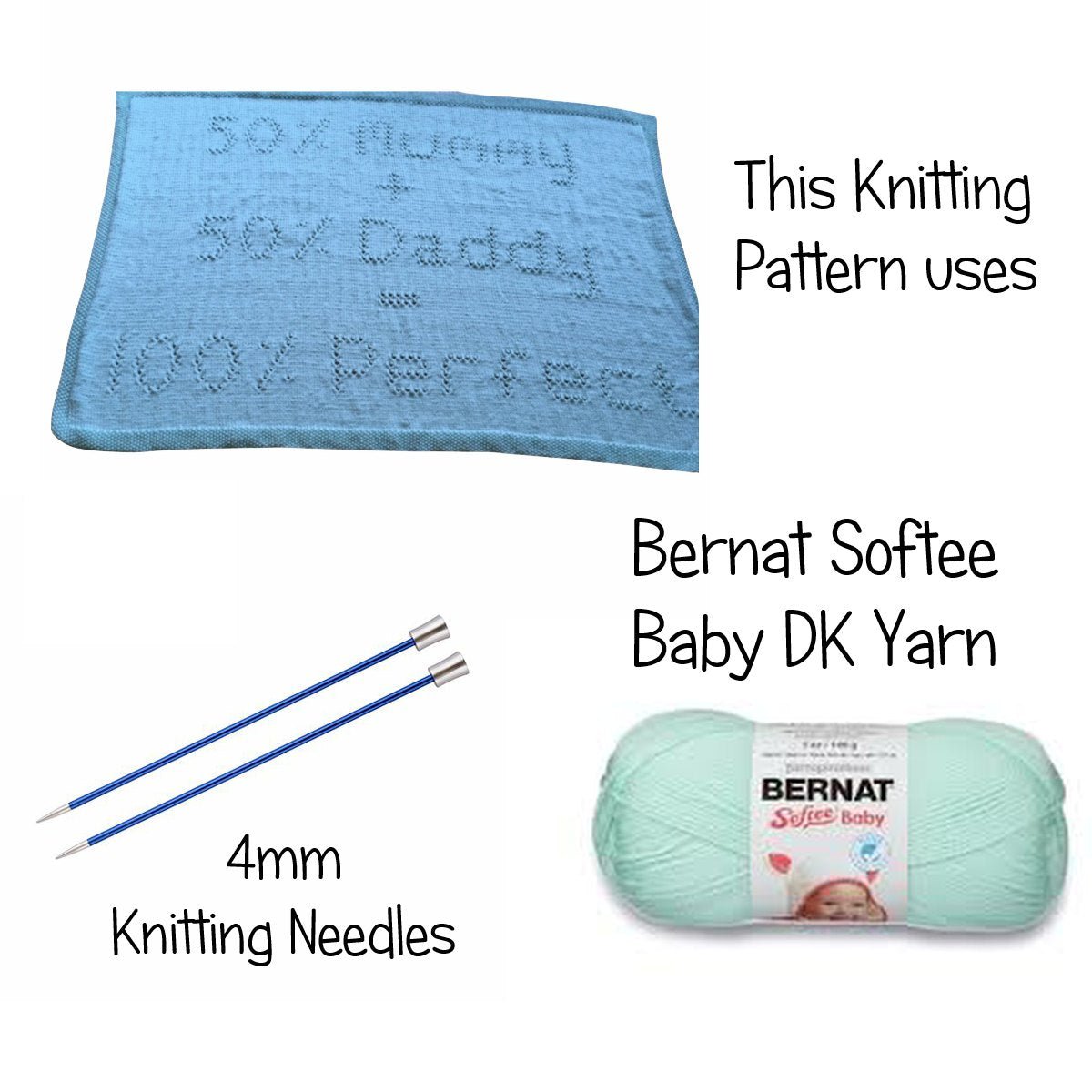 100 Perfect Lace Baby Blanket KNITTING PATTERN one piece