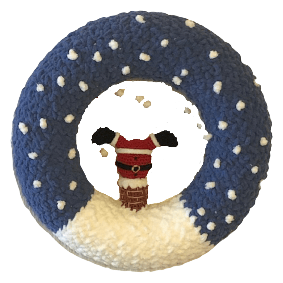 Christmas Decoration Santa in the Chimney Wreath CROCHET PATTERN