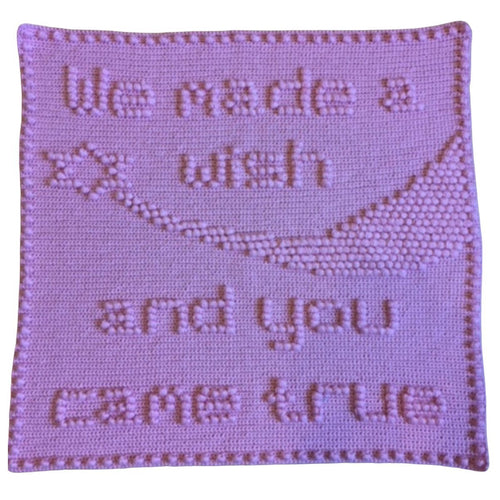 Pattern to Crochet Baby Blanket Wish Shooting Srtar Puff Stitch Bobbles 
