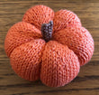Load image into Gallery viewer, Halloween Pumpkin Free Knitting Pattern - worked flat
