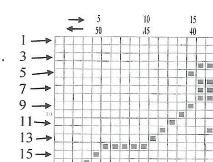 Filet Giraffe Blanket Crochet Filet Graph Example