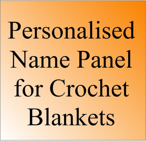 Personalised Baby Blanket Crochet Pattern 